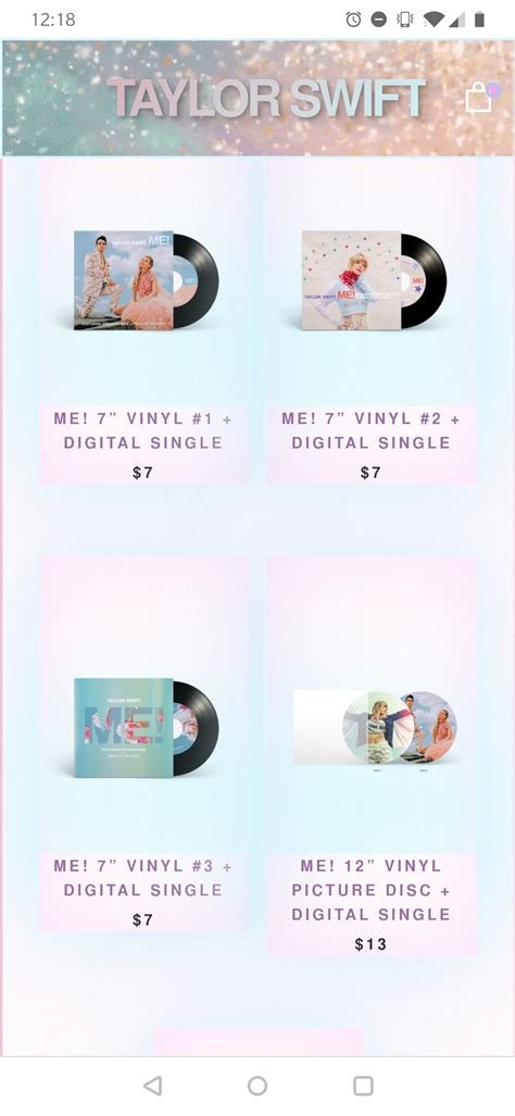 Collection 1989 (Taylor's Version) is empty. Back to homepage. Shop the Official Taylor Swift Online store for exclusive Taylor Swift products including shirts, hoodies, music, accessories, phone cases, tour merchandise and old Taylor merch!